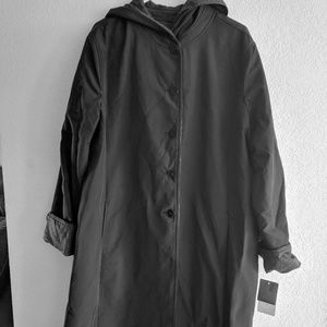 LONG HOODED REVERSIBLE WOMAN'S JACKET